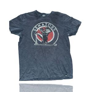 Washington Senators Vintage Style Men's Blue Graphic T-Shirt Size M